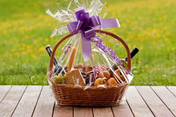 Nuts and dried fruits assortment on stone table top view