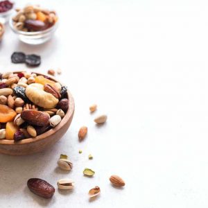 Mixed nuts and dried fruits
