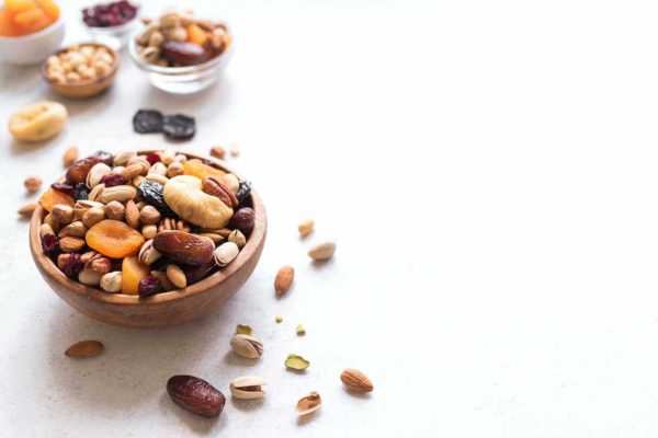 Mixed nuts and dried fruits